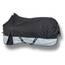 RL24 - Winterdecke Weidedecke 600D Basicline – atmungsaktive, Wind- & wasserdichte Outdoordecke mit Innenfutter & Kreuzbegurtung – Pferdedecke in Schwarz/Grau – 115cm (100g/m² Füllung)