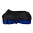 RL24 - Winterdecke Weidedecke 600D Basicline – atmungsaktive, Wind- & wasserdichte Outdoordecke mit Innenfutter & Kreuzbegurtung – Pferdedecke in Schwarz/Royalblau – 85cm (100g/m² Füllung)