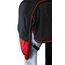 RL24 - Weidedecke 600D Basicline – Regendecke & Übergangsdecke – Wind- & wasserdichte Outdoordecke mit Innenfutter & Kreuzbegurtung – Pferdedecke in Schwarz/Rot – 95cm (Polarfleecefutter)