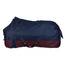 RL24 - Winterdecke Weidedecke 600D Basicline – atmungsaktive, Wind- & wasserdichte Outdoordecke mit Innenfutter & Kreuzbegurtung – Pferdedecke in Marine/Kastanie – 165cm (100g/m² Füllung)