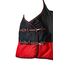 RL24 - Winterdecke Weidedecke 600D Basicline – atmungsaktive, Wind- & wasserdichte Outdoordecke mit Innenfutter & Kreuzbegurtung – Pferdedecke in Schwarz/Rot – 85cm (200g/m² Füllung)