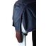 RL24 - Weidedecke 600D Basicline – Regendecke & Übergangsdecke – Wind- & wasserdichte Outdoordecke mit Innenfutter – Pferdedecke in Marine/Kastanie – 125cm (Polarfleecefutter)