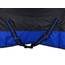RL24 - Winterdecke Weidedecke 600D Basicline – atmungsaktive, Wind- & wasserdichte Outdoordecke mit Innenfutter & Kreuzbegurtung – Pferdedecke in Schwarz/Royalblau – 125cm (200g/m² Füllung)