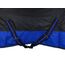 RL24 - Weidedecke 600D Basicline – Regendecke & Übergangsdecke – Wind- & wasserdichte Outdoordecke mit Innenfutter – Pferdedecke in Schwarz/Royalblau – 85cm (Polarfleecefutter)
