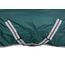 RL24 - Weidedecke 600D Basicline – als Regendecke & Übergangsdecke – Wind- & wasserdichte Outdoordecke mit Innenfutter & Kreuzbegurtung – Pferdedecke in Grün – 135cm (Nylonfutter)