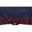 RL24 - Winterdecke Weidedecke 600D Basicline – atmungsaktive, Wind- & wasserdichte Outdoordecke mit Innenfutter & Kreuzbegurtung – Pferdedecke in Marine/Kastanie – 115cm (200g/m² Füllung)