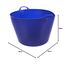 Kerbl Trog FlexBag blau (flexibler Futtertrog, Müslischüssel, Fassungsvermögen 60 Liter, Futtereimer mit zwei Griffen) 326198