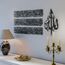 iwa concept Horizontales Design Ayatul Kursi islamische Wandkunst aus Metall, Ramadan-Dekorationen, modernes muslimisches Einweihungsgeschenk, arabische Kalligraphie, Koran-Wandkunst, Eid-Dekor