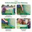 Farmilia® Heunetz für Pferde - Ideal für Rundballen bis ø190cm I Robustes Rundballennetz - UV-geschützt & wetterfest I Großes Heunetz inkl. Tragetasche - 45x45mm Maschen für langsames Fressen