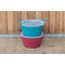 Kerbl Flexibler Trog FlexBag, Kunststoffkorb, Tasche, rose, 12 Liter, Kunststoff, geeignet als Futter-, Transport- und Putzzeugeimer, Top Seller