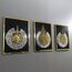 iwa concept Holz Acryl Set von Ayatul Kursi, Surah Al-Falaq und Surah Al-Nas, Ramadan Dekoration, Eid Dekor, islamische Wanddekoration (30x40 cm, Gold & Silber auf Schwarz)