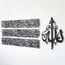 iwa concept Horizontales Design Ayatul Kursi islamische Wandkunst aus Metall, Ramadan-Dekorationen, modernes muslimisches Einweihungsgeschenk, arabische Kalligraphie, Koran-Wandkunst, Eid-Dekor