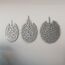IWA Concept Metall-Set mit Ayatul Kursi, Surah Al Falaq und Surah An NAS | islamische Ramadan Wanddekorationen | modernes muslimisches | arabische Kalligraphie | Koran Wandkunst | (Mattsilber, groß)