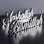IWA Concept Bismillah-Mashallah Silber | Wohnkultur oder islamische Dekoration für Tisch oder Regale | Eid-Dekorationen | Islamisches Ramadan-Geschenk | Islamische Tischdekoration