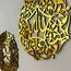 iwa concept Set von Allah (SWT) und Mohammad (PBUH) Acryl/Holz Islamische Wandkunst | Ramadan Dekoration | Islamische Wohnkultur | Arabische Kalligraphie | Muslimisches Geschenk | (40 x 40 cm, Gold)