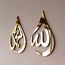 INFIGN Ramadan-Wanddekoration, Holz, Gold, Acryl, Allah (SWT), Mohammad (PBUH), Kalligraphie, islamische Wandkunst, arabische Kalligraphie, Koran, 30,5 x 20,3 cm