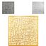 MARORIENT Islamische Wanddekoration - Arabische Wandkunst aus Metall, Ramadan Dekoration, muslimische Geschenke - Inkl. Kerzenhalter, 2-mm-Eisen, pulverbeschichtet, 65 x 65 cm - Kufic Ayatul Kursi