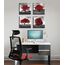 Wohnzimmer Wanddekoration Roter Baum Schwarz und Weiß Wandkunst Natur Landschaft Gemälde Leinwand Drucke Modern Home Office Schlafzimmer Kunstwerk Dekorationen Rot Badezimmer Zubehör Gerahmt fertig