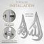 MARORIENT Islamische Wanddekoration - Arabische Wandkunst aus Metall, Ramadan Dekoration, muslimische Geschenke - Inkl. Kerzenhalter, 2-mm-Eisen, pulverbeschichtet, 40 x 70 cm - Allah & Mohammad