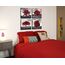 Wohnzimmer Wanddekoration Roter Baum Schwarz und Weiß Wandkunst Natur Landschaft Gemälde Leinwand Drucke Modern Home Office Schlafzimmer Kunstwerk Dekorationen Rot Badezimmer Zubehör Gerahmt fertig