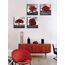 Wohnzimmer Wanddekoration Roter Baum Schwarz und Weiß Wandkunst Natur Landschaft Gemälde Leinwand Drucke Modern Home Office Schlafzimmer Kunstwerk Dekorationen Rot Badezimmer Zubehör Gerahmt fertig