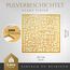 MARORIENT Islamische Wanddekoration - Arabische Wandkunst aus Metall, Ramadan Dekoration, muslimische Geschenke - Inkl. Kerzenhalter, 2-mm-Eisen, pulverbeschichtet, 65 x 65 cm - Kufic Ayatul Kursi