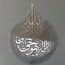 iwa concept Shiny Metal Ayatul Kursi, islamischer Ramadan-Wandschmuck, modernes muslimisches Einweihungsgeschenk, arabische Kalligraphie, Koran-Wandkunst, Silberfarben, L (63 x 49 cm)