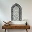 iwa concept Ayatul Kursi Mihrab Kuppeldesign, islamische Wandkunst, arabische Kalligraphie, Gebetsraumdekoration, Einweihungsgeschenk für Muslime im Ramadan (Medium, in Silber Out Black)