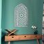 iwa concept Ayatul Kursi Mihrab Kuppeldesign, islamische Wandkunst, arabische Kalligraphie, Gebetsraumdekoration, Einweihungsgeschenk für Muslime im Ramadan (groß, Silber)