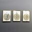 iwa concept Holz Acryl Set von Ayatul Kursi, Surah Al-Falaq und Surah Al-Nas, Ramadan Dekoration (30 x 40 cm, Gold & Silber auf Weiß)