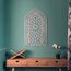 iwa concept Ayatul Kursi Mihrab Kuppeldesign, islamische Wandkunst, arabische Kalligraphie, Gebetsraumdekoration, Einweihungsgeschenk für Muslime im Ramadan (groß, Silber)