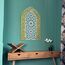 iwa concept Ayatul Kursi Mihrab Kuppeldesign, islamische Wandkunst, arabische Kalligraphie, Gebetsraumdekoration, Einweihungsgeschenk für Muslime im Ramadan (groß, in Silber aus Gold)