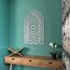 iwa concept Ayatul Kursi Mihrab Kuppeldesign, islamische Wandkunst, arabische Kalligraphie, Gebetsraumdekoration, Einweihungsgeschenk für Muslime im Ramadan (groß, Silber)