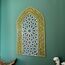 iwa concept Ayatul Kursi Mihrab Kuppeldesign, islamische Wandkunst, arabische Kalligraphie, Gebetsraum-Dekor, Einweihungsgeschenk für Muslime im Ramadan (Medium, in Silbergold)