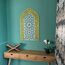iwa concept Ayatul Kursi Mihrab Kuppeldesign, islamische Wandkunst, arabische Kalligraphie, Gebetsraum-Dekor, Einweihungsgeschenk für Muslime im Ramadan (Medium, in Silbergold)