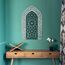 iwa concept Ayatul Kursi Mihrab Kuppeldesign, islamische Wandkunst, arabische Kalligraphie, Gebetsraumdekoration, Einweihungsgeschenk für Muslime im Ramadan (groß, in verdunkeltem Silber)