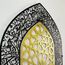 iwa concept Ayatul Kursi Mihrab Kuppeldesign, islamische Wandkunst, arabische Kalligraphie, Gebetsraumdekoration, Einweihungsgeschenk für Muslime im Ramadan (groß, in Gold Out Black)