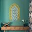 iwa concept Ayatul Kursi Mihrab Kuppeldesign, islamische Wandkunst, arabische Kalligraphie, Gebetsraumdekoration, Einweihungsgeschenk für Muslime im Ramadan (groß, in Silber aus Gold)