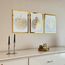 iwa concept Holz Acryl Set Ayatul Kursi, Surah Al-Falaq und Surah Al-Nas, Ramadan Dekoration (40x53 cm, Gold & Silber auf Weiß)