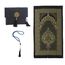 Prien Muslimischer Gebetsteppich Mit Gebetsperlen Für Frauen Männer, Geschenke Bayram, Ramadan, Teppich Beten Islam, Gebetsteppich Set, Islamische Gebetsmatte, Seccade Namaz, Muslim Mat (Marineblau)