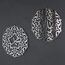 iwa concept Set von Allah (SWT) und Mohammad (PBUH) Acryl/Holz Islamische Wandkunst | Ramadan Dekoration | Arabische Kalligraphie | Muslimisches Geschenk | (16 x 16 Zoll | 40 x 40 cm, Silber)