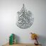 IWA CONCEPT Glänzendes Metall Ayatul Kursi islamische Wandkunst | Ramadan Dekorationen | Surah Al Baqarah | Kalligraphie | Koran-Wandkunst | (87,1 x 67,1 cm, 87 x 67 cm, glänzende Silikon Ver)