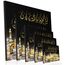 Halal-Wear Islamische Leinwandbilder Dekoration Fotoleinwand Keilrahmen Fertig aufgespannt Allah Koran Ramadan Muhammed (60 x 40 cm, Kaaba bei Nacht)