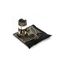 ihvan online Muslimischer Gebetsteppich und Gebetsperlen mit elegantem Design Zylinder Geschenkbox, Janamaz, Sajadah, weicher islamischer, islamische Geschenke Set, Gebetsteppichmatte, Schwarz, Mod2