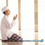 Pray Tragbarer Gebetsteppich Mit Kompass - Reisematte im Einfachen Stil für Familienreisen - Eid-Geschenke für Männer, Frauen (Blau)
