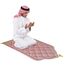 Angaekkot Muslimischer Gebetsteppich - Tragbarer Reise Flanell Teppich Mit Quasten - Weicher Islamischer Teppich Für Frauen Männer - Gebetsmatte Islamisches Geschenk (Rosa)