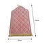 Baoblaze Traditioneller muslimischer Gebetsteppich Weich, Traditional Muslim Prayer Rug, Gebet Teppich Matte Faltbar, Carpet Soft Ramadan, Muslim Prayer Rug Carpet für Kinder Frauen Männer, ROSA