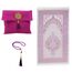 Prien Muslimischer Gebetsteppich Mit Gebetsperlen Für Frauen Männer, Geschenke Bayram, Ramadan, Teppich Beten Islam, Gebetsteppich Set, Islamische Gebetsmatte, Seccade Namaz, Muslim Mat (Purpur)