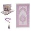 Prien Muslimischer Gebetsteppich Mit Gebetsperlen Für Frauen Männer, Geschenke Bayram, Ramadan, Teppich Beten Islam, Gebetsteppich Set, Islamische Gebetsmatte, Seccade Namaz, Muslim Mat (Lila)