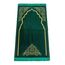 ihvan online Velvet Muslim Gebet Teppich | Dick | Janamaz | Sajadah | Weicher islamischer Gebetsteppich | Islamische Geschenke | Gebetstenteppichmatte, elegant, grün